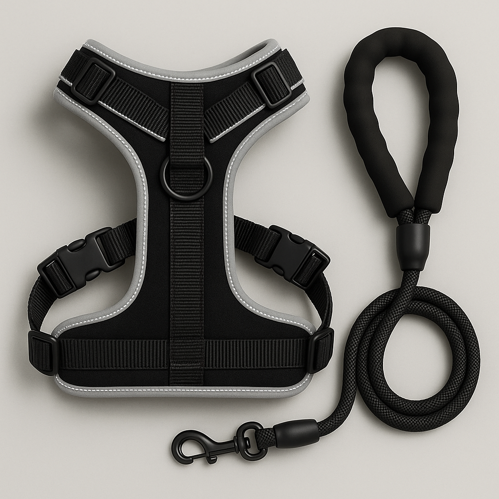 Arnés Acolchado Antitirones con Correa – Talla XS (42–50 cm)