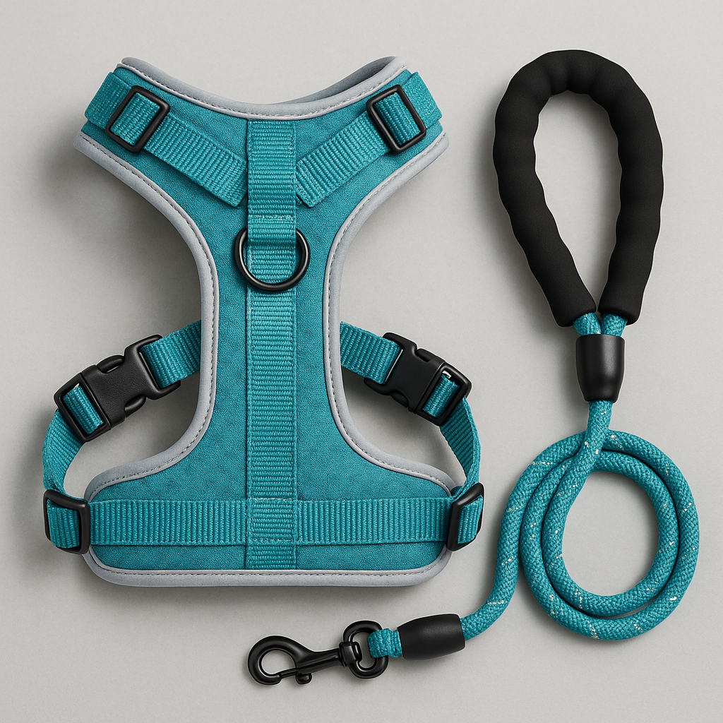 Arnés Acolchado Antitirones con Correa – Talla XS (42–50 cm)