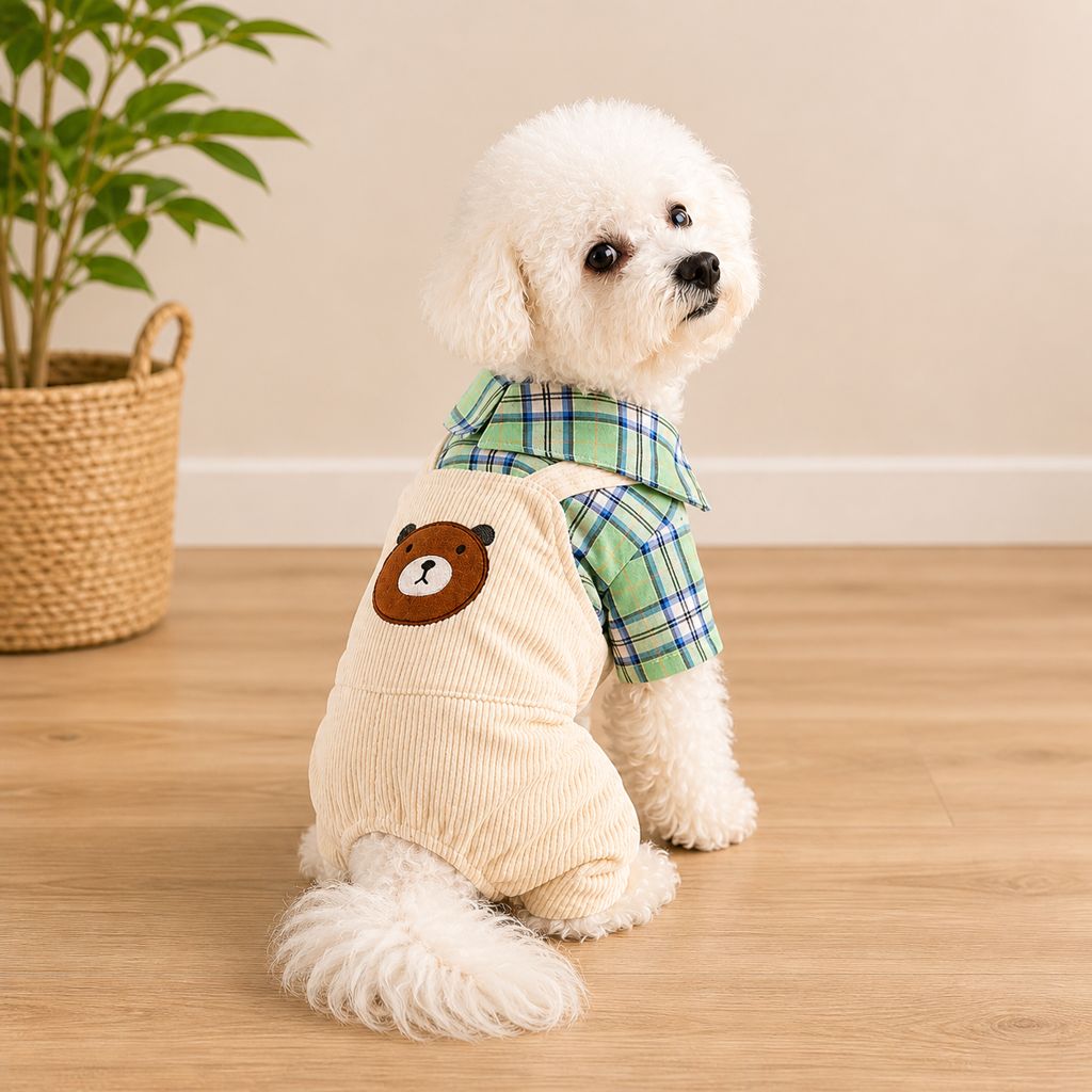 Ropa para Perro Pequeño Talla L – Trajecito con Camisa y Peto