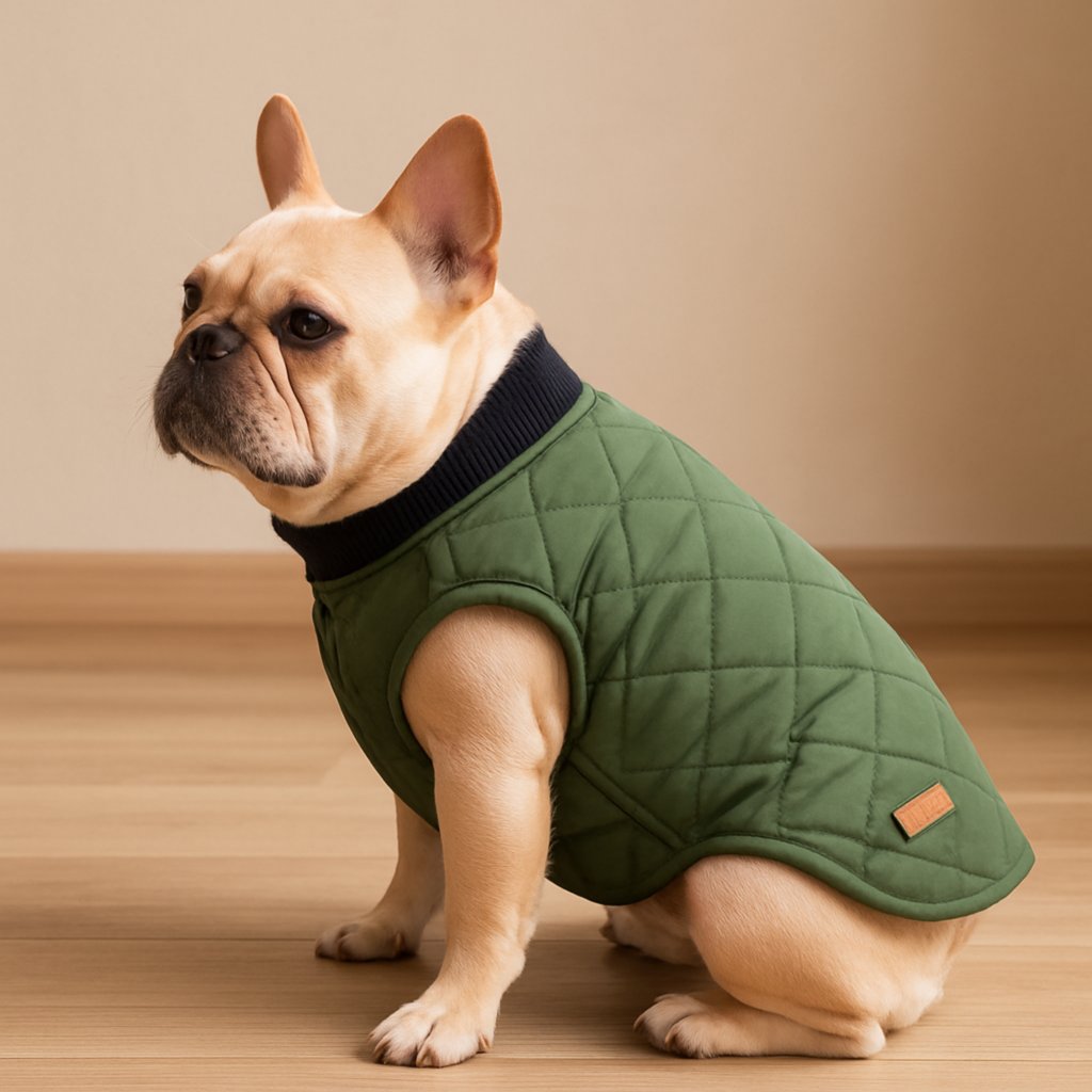 Abrigo Acolchado para Perro Talla S – Cálido, Cómodo y Repelente al Agua